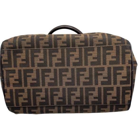 Fendi Zucca Brown and Black Satchel | Very Good Condition - Picture 6 of 15